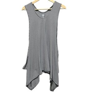 Planet by Lauren G Pima Cotton Striped Fly Away Tank‎ Top One size